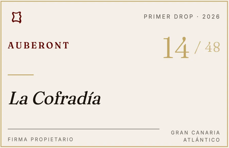Tarjeta de La Cofradía de Auberont, numerada 14 de 48