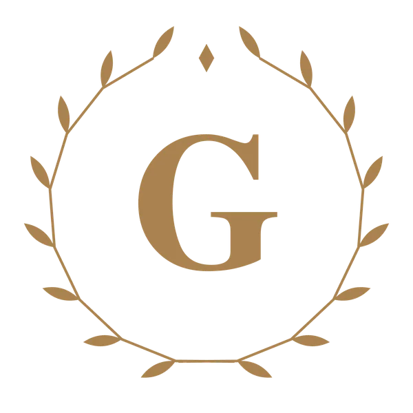 Isotipo: la G laureada en bronce